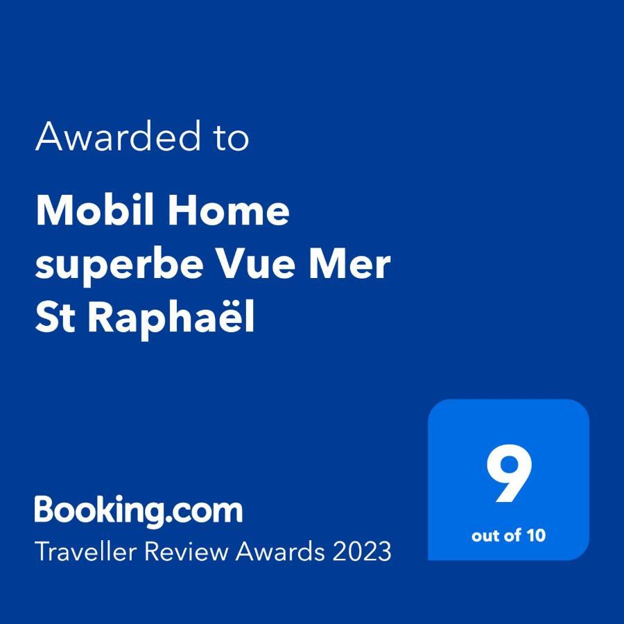Mobil Home Superbe Vue Mer St Raphael Saint-Raphaël エクステリア 写真